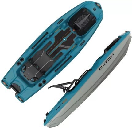 Pelican Catch Pwr 100 Single-Person Fishing Boat - Turquoise Blue