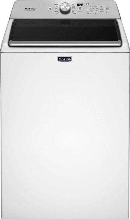 Maytag - 4.7 Cu. Ft. Top Load Washer with Dual-Action PowerWash Agitator - White