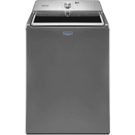 Maytag - 4.7 Cu. Ft. 11-Cycle High-Efficiency Top-Loading Washer - Metallic slate