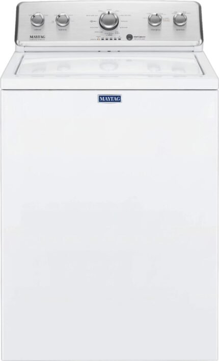 Maytag - 3.8 Cu. Ft. High Efficiency Top Load Washer with PowerWash Agitator - White