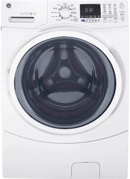GE - 4.5 Cu. Ft. Stackable Front Load Washer - White