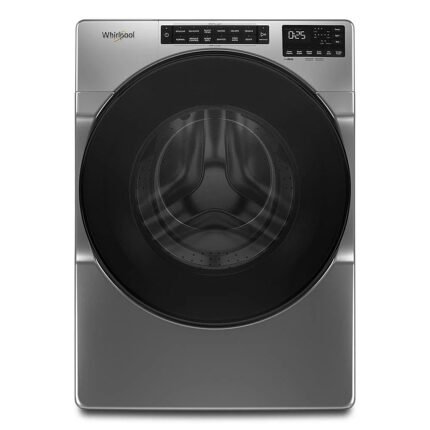 Whirlpool - 5.0 Cu. Ft. High-Efficiency Stackable Front Load Washer with Quick Wash Cycle - Chrome shadow