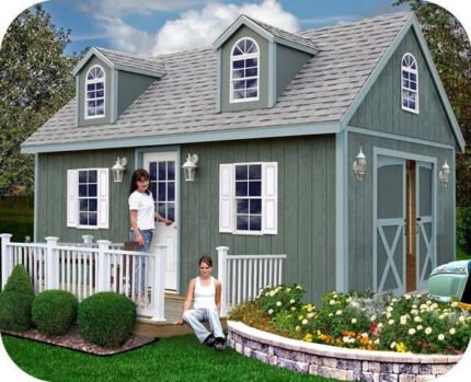 Best Barns Sheds & Storage Arlington 12' x 16' Wood Storage Shed Kit Installation Included
