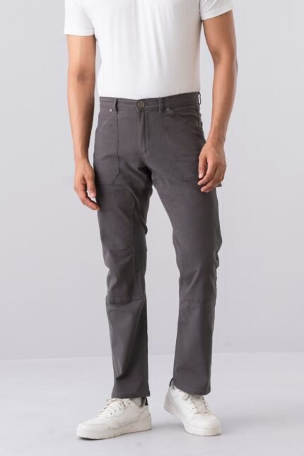 City Fashion Men's Straight Fit Cotton Trousers