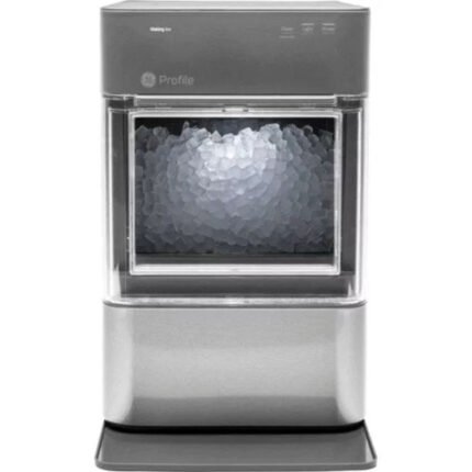 GE Profile - Opal 2.0 24-lb. Portable Ice maker with Nugget Ice Production and Built-in WiFi - Stainless Steel