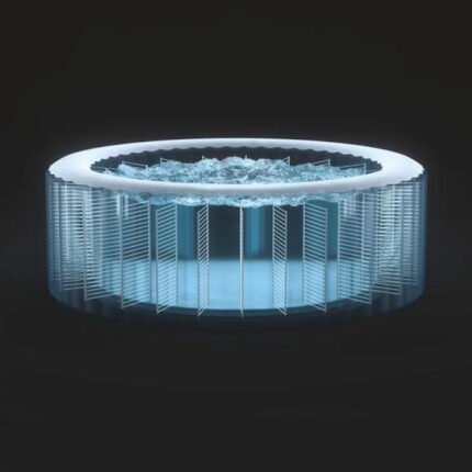 Intex PureSpa Plus Greystone Inflatable Hot Tub Square Jet Spa, 94 x 28?